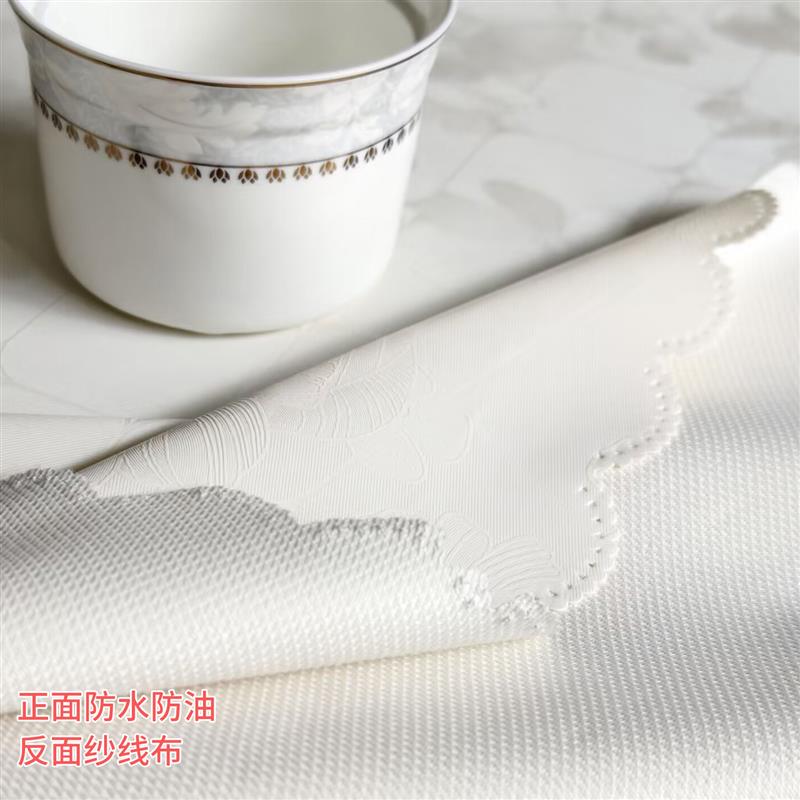 大圆桌桌布防水防油防污免洗圆形桌布酒店圆形桌布布草