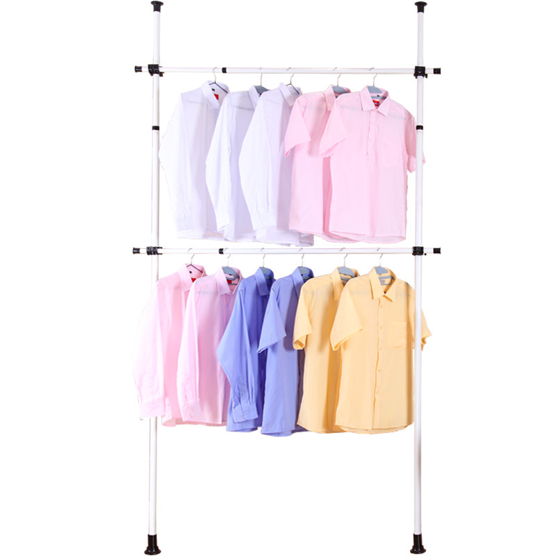 挂衣架韩式家具创意晾衣晒衣落地杆衣帽架顶天立地衣架