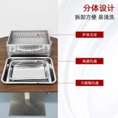 烤鱼盘锅长方形烤鱼炉商用海鲜大咖盘木炭烤鱼盘