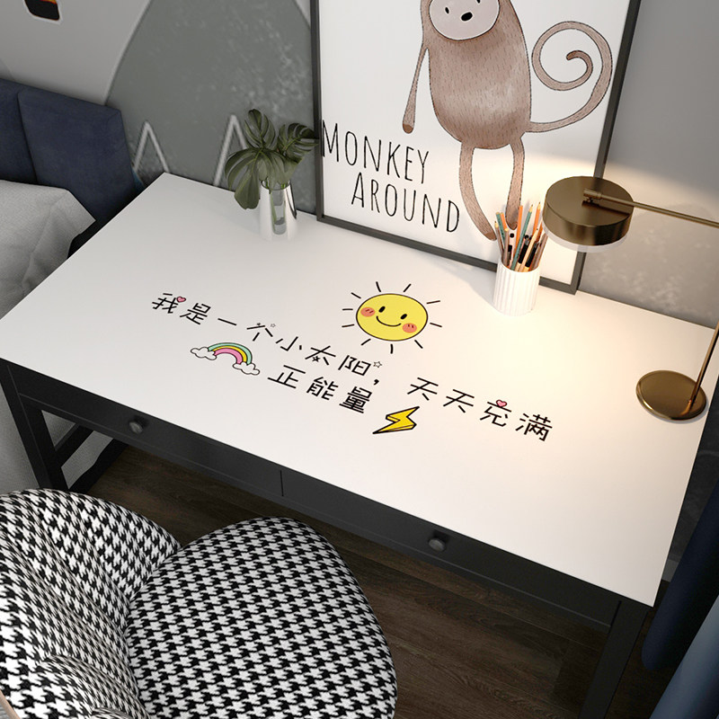 学习励志书桌垫皮革电脑儿童学生环保作业写字台桌布防水防油