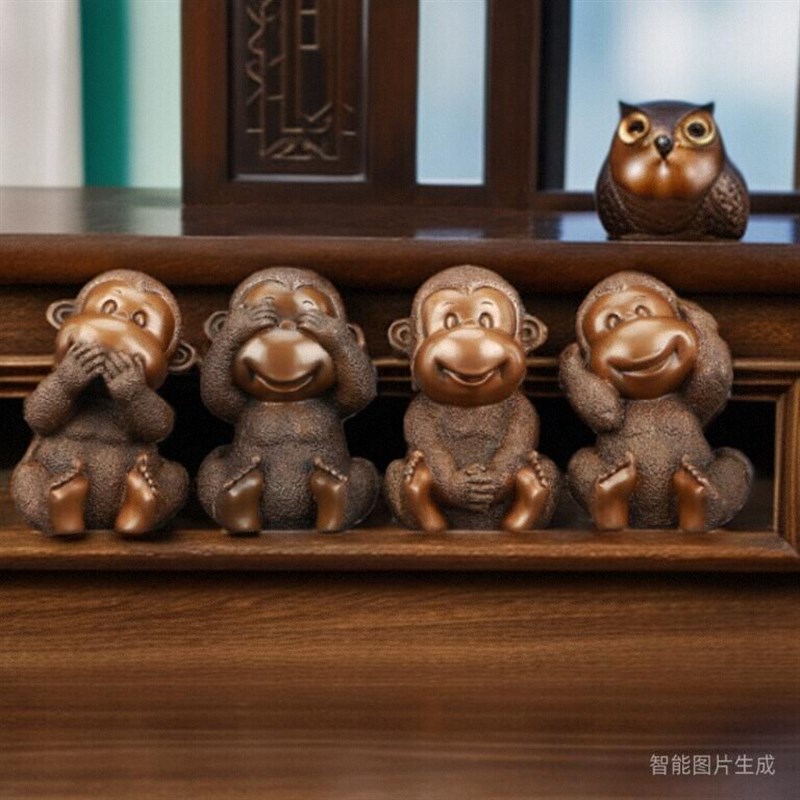 紫铜猴铜猴子十二生肖猴年饰品