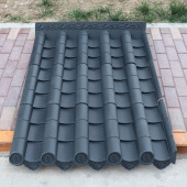 梦古特厚屋面瓦足毫大波仿古瓦加厚防水树脂瓦片屋顶 建筑用