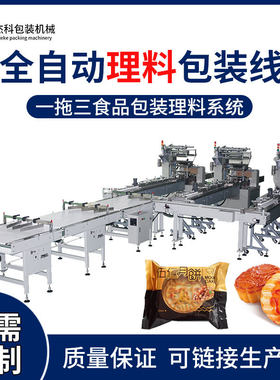全自动脱模理料包装线食品水平分装装袋包装机多功能月饼盒装智能