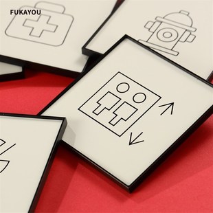 米舍标识金属温馨提示牌科室办公室门牌定制标识总经理室会议室财