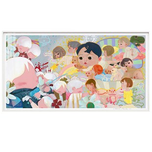 潮流艺术画刘颖画大尺画巨幅客厅装 我们 饰画卧室挂画