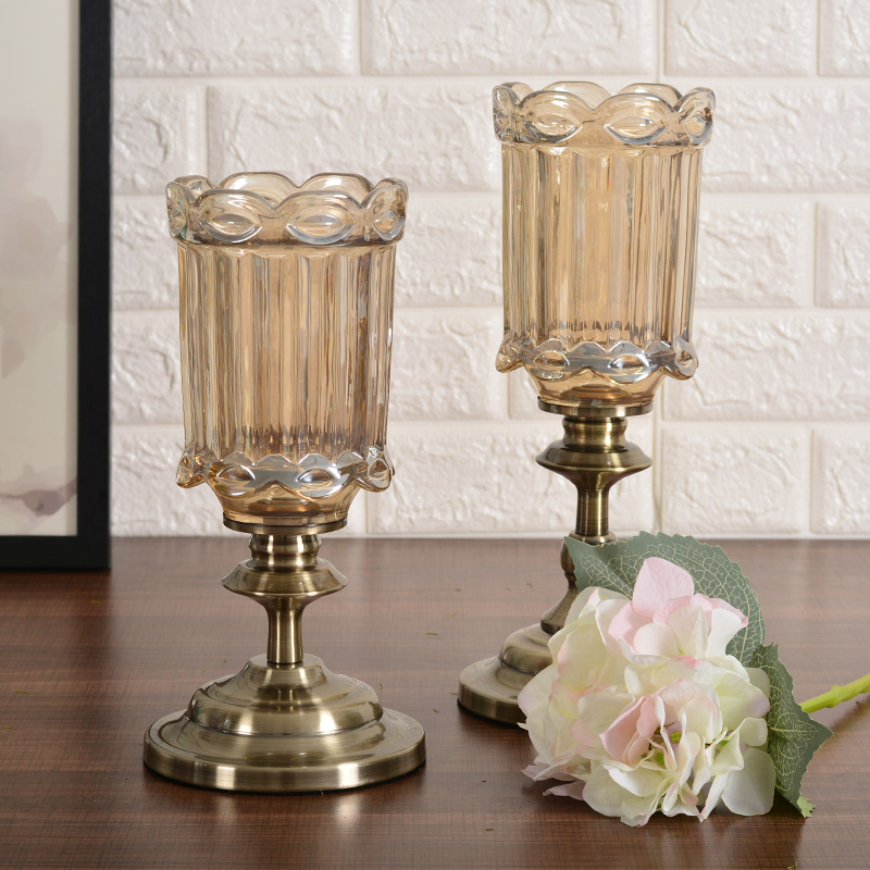 亦恩欧式水晶玻璃花瓶鲜花插花客厅电视柜餐桌摆件家居装饰摆件