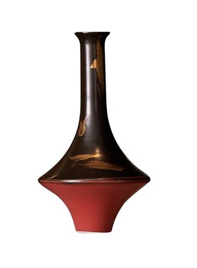 茶室墙壁茶水柜装饰品茶具复古中式样板房陶瓷瓶茶台小摆设