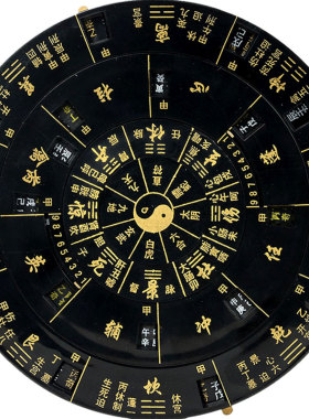 奇门罗盘活解多用转盘专业高精度八卦盘简约现代综合盘活盘送说明