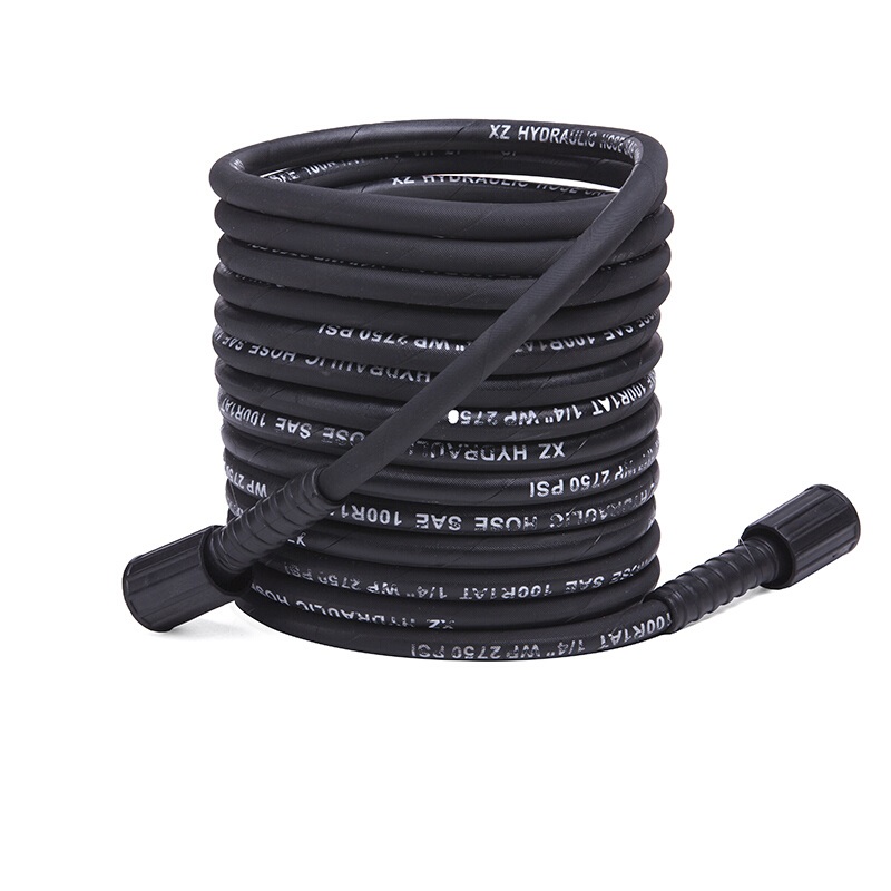 指南车高压洗车机防爆钢丝管外径22铜快接头清洗机高压出水管钢丝