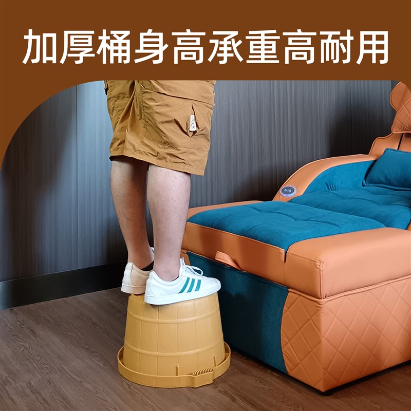 特厚牛筋泡脚盆耐摔足浴桶加深洗脚盆桶家用按摩足疗店用非木桶盆