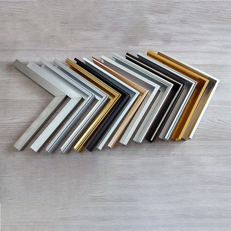 上海龙慧铝合金画框型材工厂定制大尺寸金属广告海报框架相框挂墙