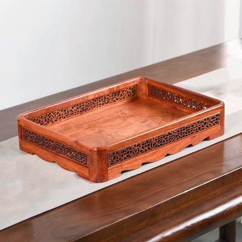 红木托盘瓜果盒实木果盘长方形干泡茶盘香盘都承盘梨木古典,家居饰品,香薰托盘,淘宝优惠券,粉丝福利购,淘宝优惠卷