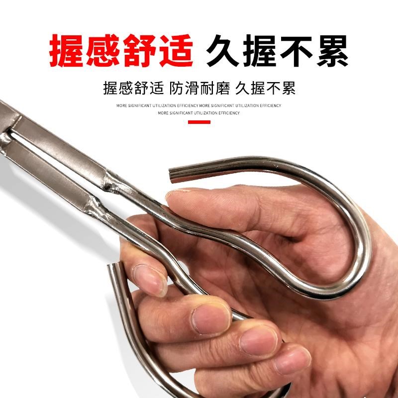抓螃蟹工具鱼钳抓泥鳅黄鳝环卫垃圾夹野外用赶海夹子不锈钢夹拾物