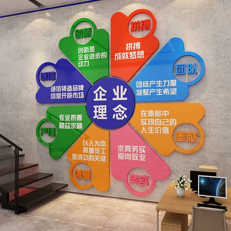 团队文化标语墙贴画办公室装饰企业公司励志宣传工厂车间服务理念