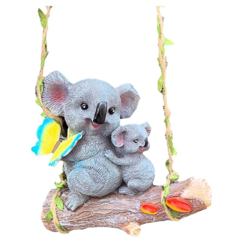 园装饰品树上挂件考拉荡秋千别墅园阳台庭院仿真动物,家居饰品,户外/庭院摆件,淘宝优惠券,粉丝福利购,淘宝优惠卷