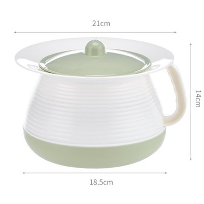 尿盆大人尿桶家用卧室小便女塑料痰盂带盖子夜壶加厚高脚加高尿桶