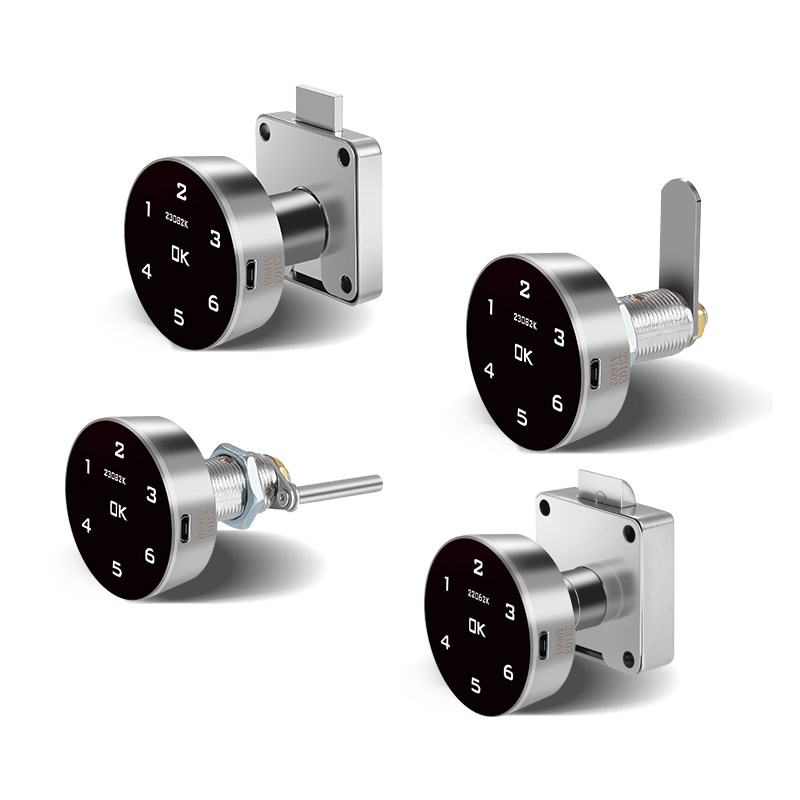 刷卡健身房智能家用触摸屏电子密码锁办公抽屉信报箱文件衣柜子门