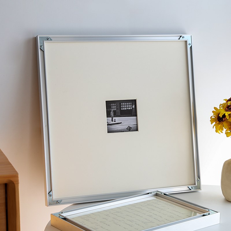 铝合金画框银色相框金属空框海报展示框定制2装裱海报工业风