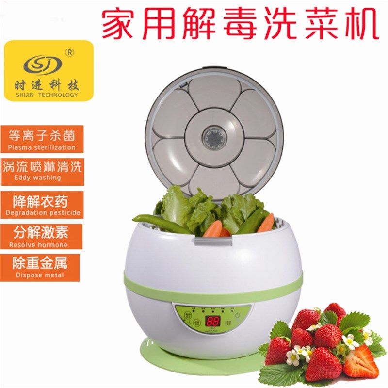 时进科技果蔬洗等离子洗菜自动水流涡旋喷淋净化