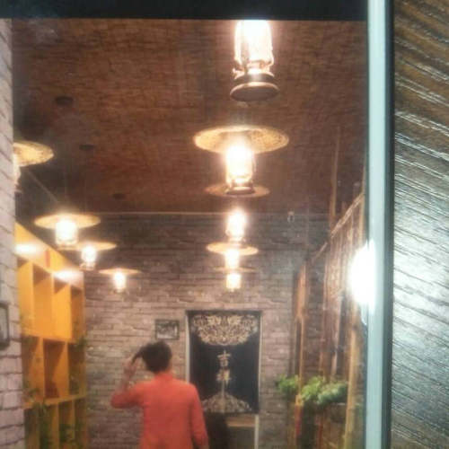 复古马灯斗笠老式仿真火焰农庄茶楼火锅饰饭店怀旧创意草帽