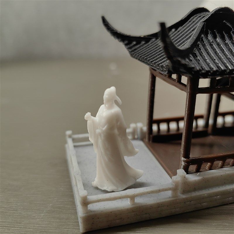 微景观造景杜甫素材假山创意苔藓水族生态瓶鱼缸手工场景古李白