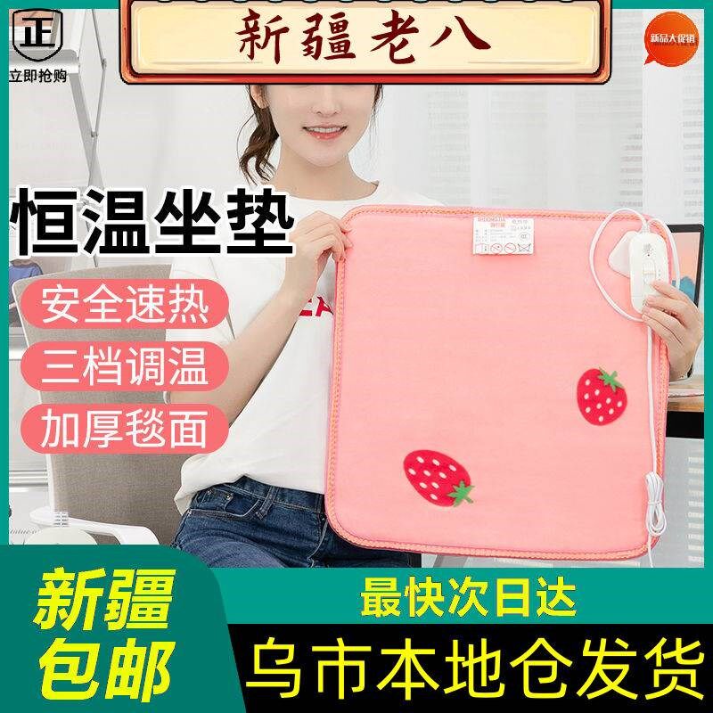 新疆西藏加热坐垫办公室座椅垫小电热毯坐垫发热椅垫插电式暖