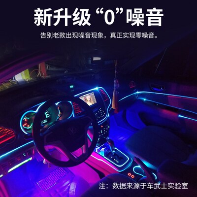 七彩锐腾锐行内改饰冷光线氛围灯