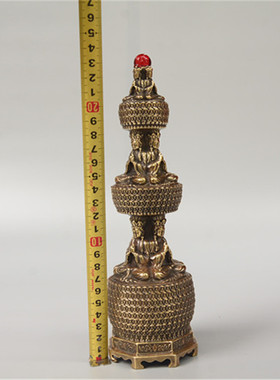 新品千佛舍利塔黄铜雕塑佛舍利子家居工艺品节日送礼礼品