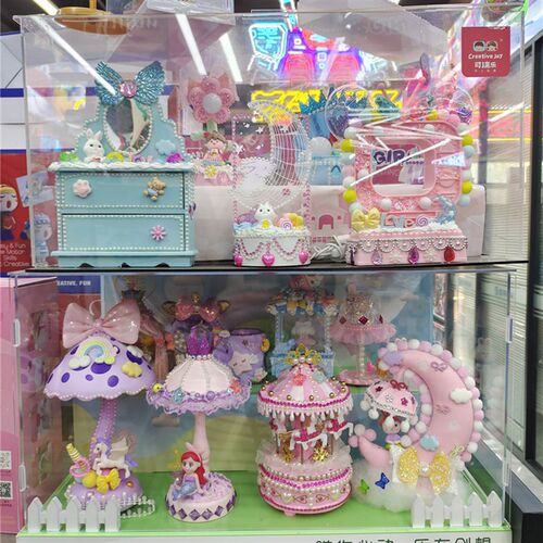 瑞乐儿童手工制作爱仿真奶油水钻粘材料