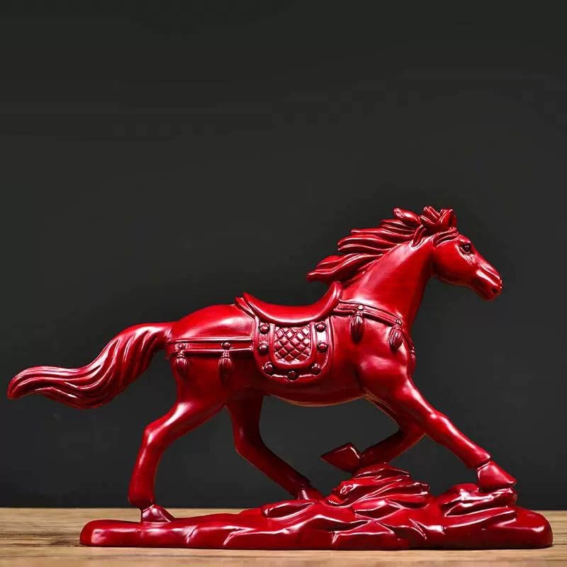 红木雕刻马摆件实木马生肖马一马当先客厅办公装饰开业乔迁送礼