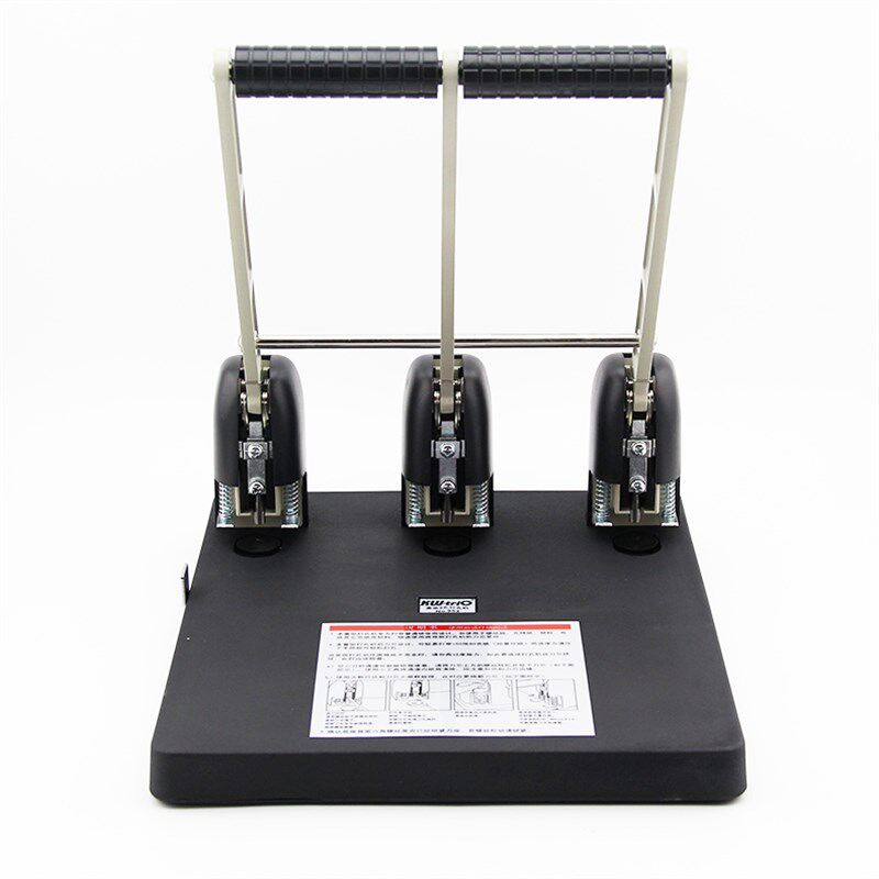 得优活页本张手动打器文具订打打洞器手工文件案凭证订打重型厚层