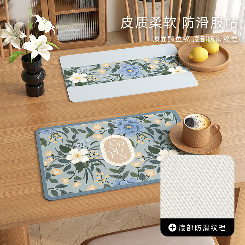 隔热垫防烫餐垫高级感in风防水防油餐桌垫家用餐具垫餐布垫碗垫