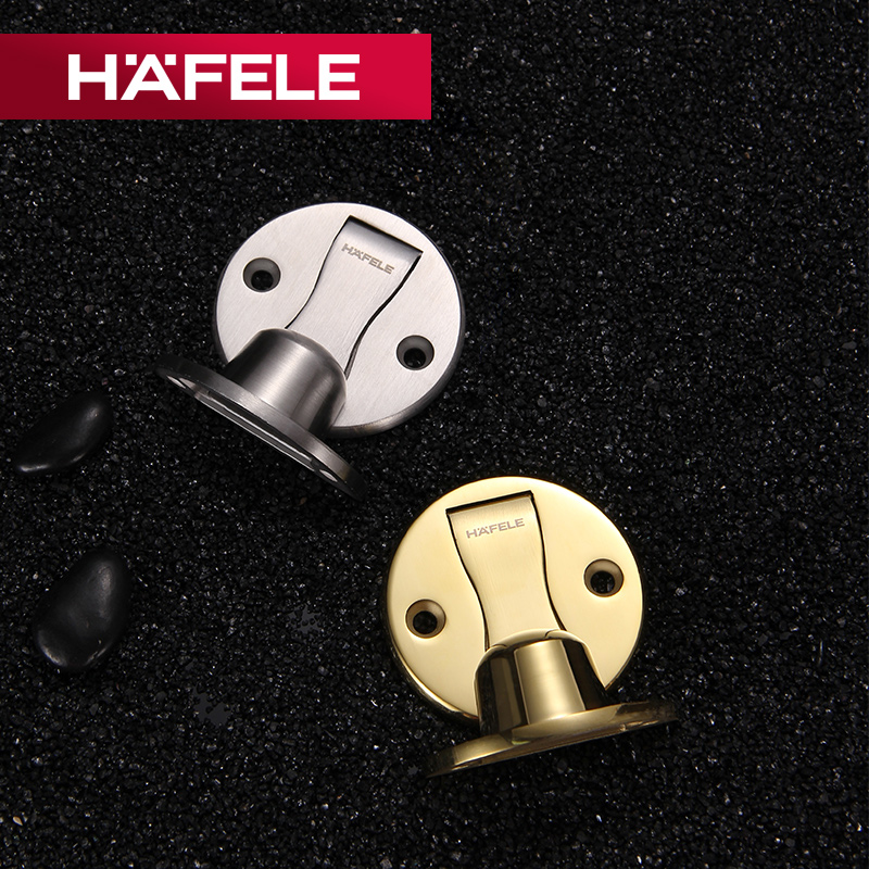 德国海福乐HFELE地吸0不锈钢门碰吸门器门挡门阻强磁防撞门吸