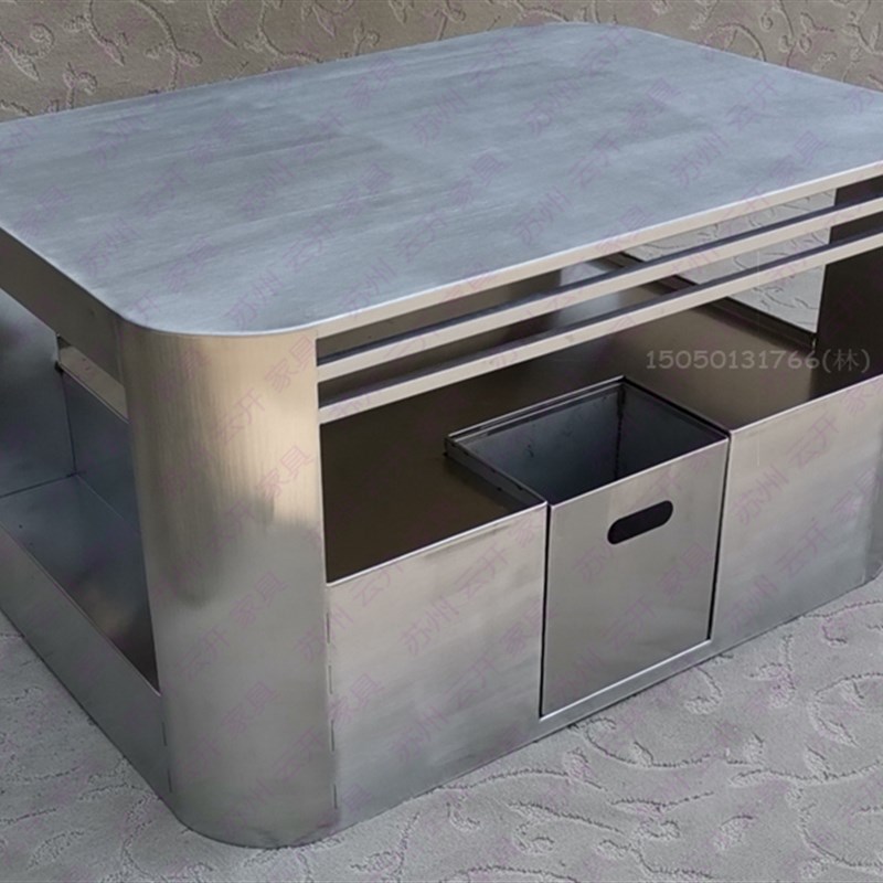 派对不锈钢慢摇迪嗨酒吧夜场店音乐餐娱舞厅KTV发光茶几卡座桌子