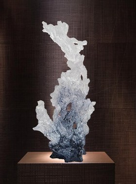 抽象太湖石摆件树脂雕塑艺术品酒店别墅家居入户玄关门厅工厂