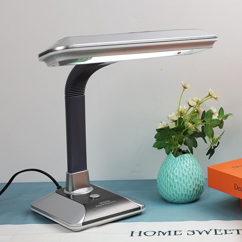 护眼书桌工作超亮白光护眼灯荧光灯台灯工厂用插电台式