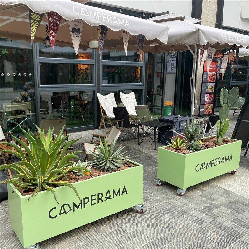 铁艺箱室外种植槽咖啡厅外摆隔断围栏带轮子定制坛,商业/办公家具,花坛/花箱,淘宝优惠券,粉丝福利购,淘宝优惠卷