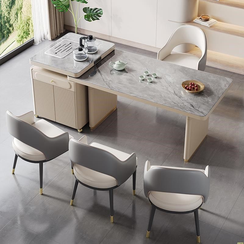 岛台餐桌一体家用两用茶桌办公室书桌现F代新款茶桌椅组,住宅家具,岛台餐桌,淘宝优惠券,粉丝福利购,淘宝优惠卷