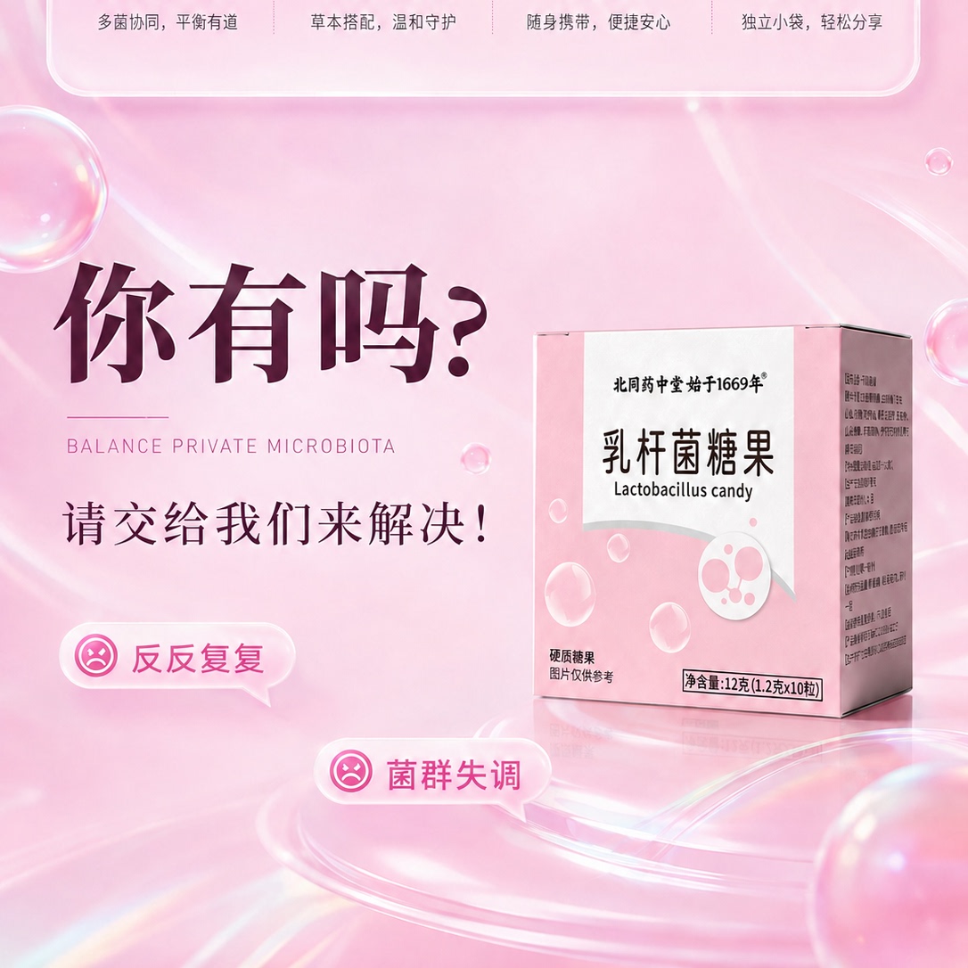 北同药中堂乳杆菌糖果女性日常呵护双重轻滋养图片