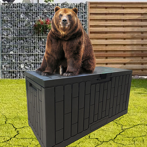 跨境户外防尘收纳箱游泳池边甲板储物箱庭院花园露营整理收纳工具