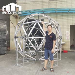 家定制2.设5米径铝合金球形球体直2.5米直桁厂架挂录像备展览展示