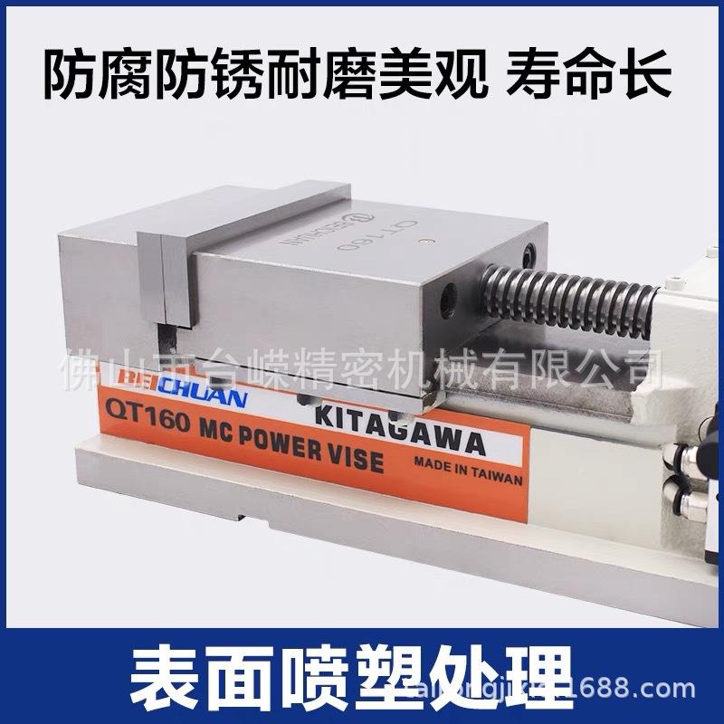 优惠川寸气动虎钳宽北10QT1000m4m钻铣床用小型气压平口钳精密速