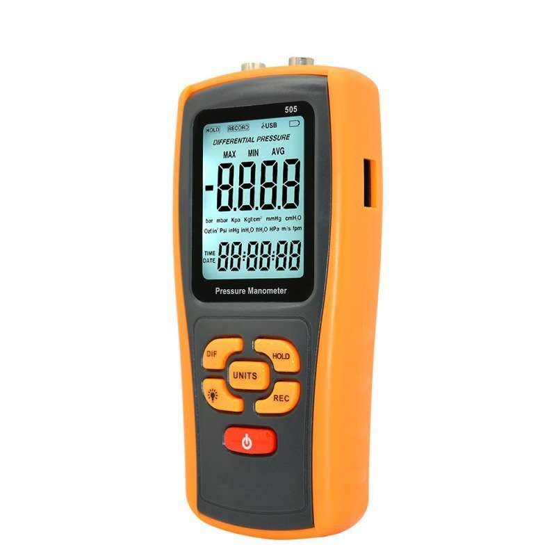 标智GM505手持式高精度数字压差计差压表工具 PRESSURE MANOMETER