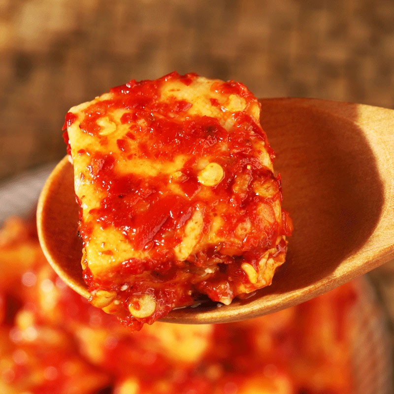 大瓶豆腐乳1000g香辣味豆腐乳手工无油麻辣味霉豆腐细腻拌饭菜