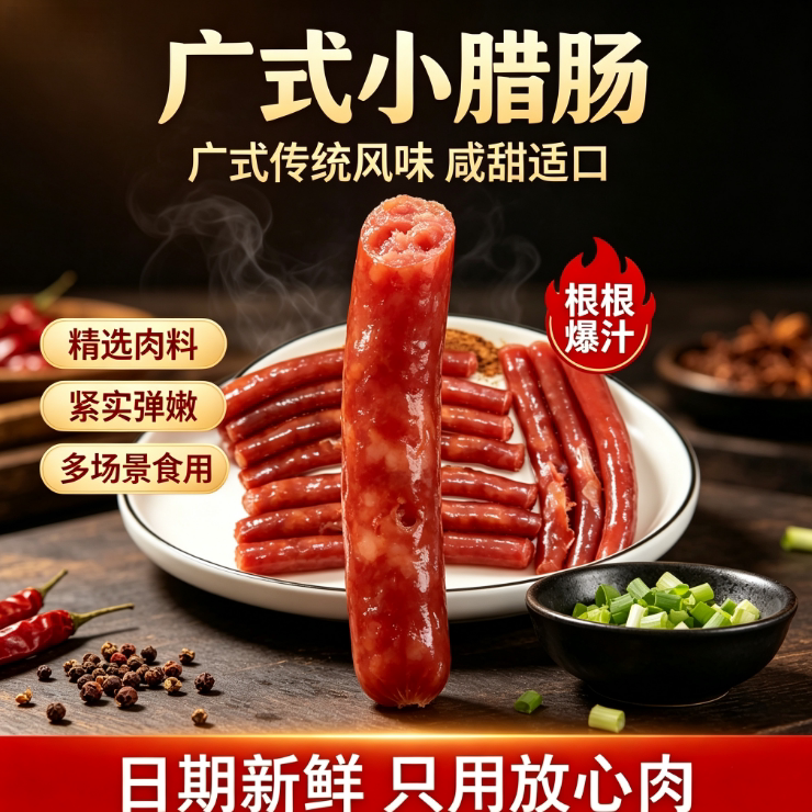广式风味腊肠油润多汁肉香醇厚