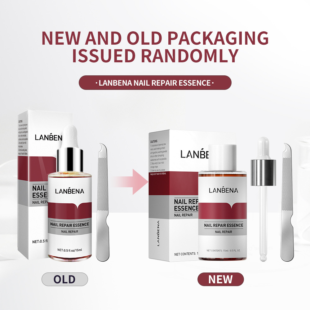 lanbena 指甲精华蓝蓓娜配小锉刀12ml 跨境lb6139