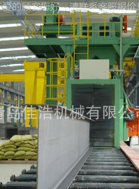 货供应是6933辊轮子通过现式抛丸理机 抛丸清理设清备悬链抛QLO丸