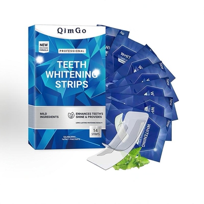 无残留干牙贴炫白牙贴去黄牙齿美白贴Teeth Whitening Strips跨境