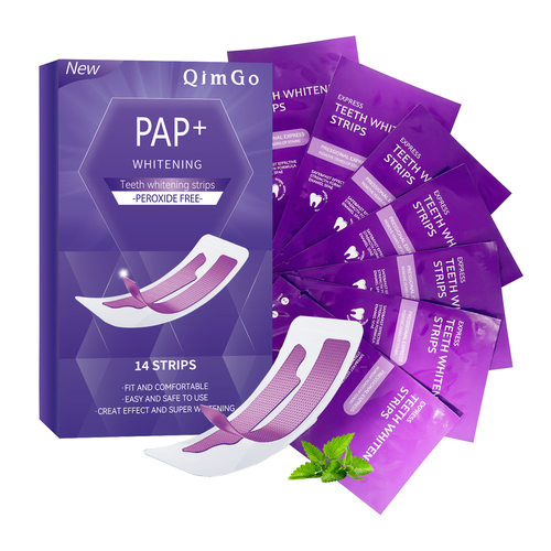 美白牙贴 紫色牙贴 去黄牙齿美白贴 Teeth Whitening Strips跨境