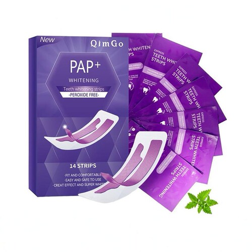 美白牙贴 紫色牙贴 去黄牙齿美白贴 Teeth Whitening Strips跨境